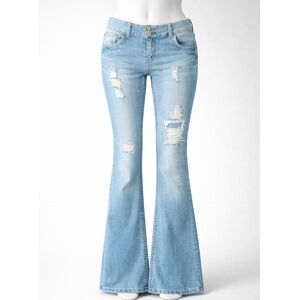 Y2K Low Rise Bootcut Jeans w/ Rhinestones – Vintage Series – Size 11